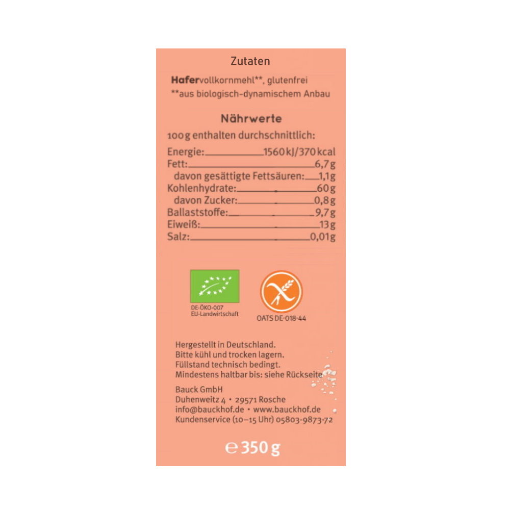 Hafermehl Vollkorn glutenfrei 350g Bauckhof zutaten.jpg